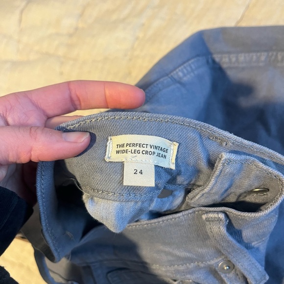 Madewell The Perfect Vintage Wide-leg Crop Jean Size 24 - Picture 3 of 5